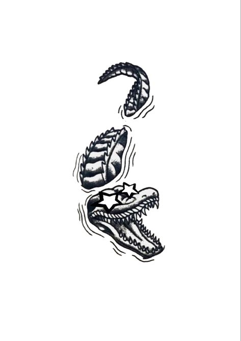 Fine Line Alligator Tattoo, See You Later Alligator Tattoo, Cajun Tattoo, Croc Tattoo, Alligator Tattoo, Crocodile Tattoo, Crocodile Rock, Cowboy Tattoos, Rock Tattoo