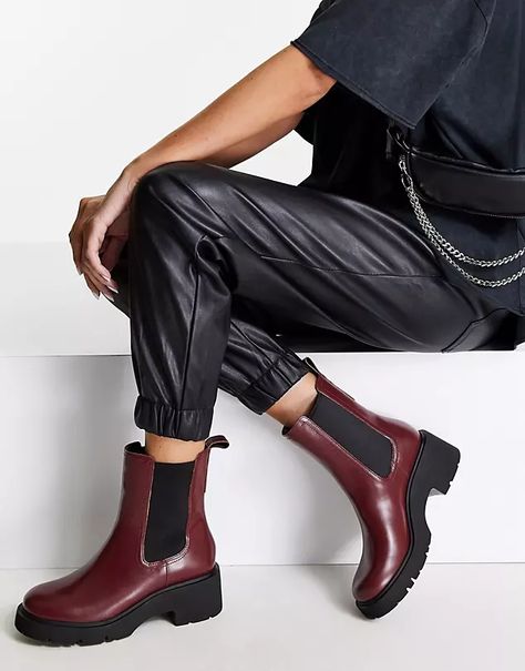 Search: red boots - page 1 of 1 | ASOS Heeled Chelsea Boots, Botas Chelsea, Red Boots, Trending Sneakers, Low Block Heels, Boots Women, Chelsea Boot, Boot Shoes Women, Look Fashion