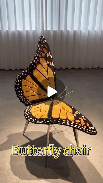 JING Furniture on Instagram: "Can you believe that a butterfly is actually a chair? It’s actually more realistic than a real butterfly" Real Butterfly, Butterfly Decor, Butterfly Decorations, Butterfly Chair, Butterfly Art, May 7, A Chair, A Butterfly, Artsy Fartsy