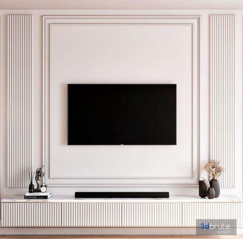 Tv Unit Wall, Tv Wall Ideas, Latest Living Room Designs, Living Room Tv Unit Designs, Tv Room Design, Tv Wall Decor, Living Room Design Inspiration, Wall Units, Tv Wall Unit