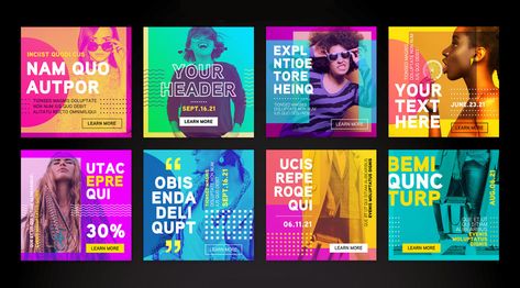 Instagram Post and Story Templates for Adobe Photoshop. Guideline Template, Brand Guidelines Template, Professional Brochure, Portfolio Brochures, Story Templates, Adobe Creative Cloud, Adobe Creative, Architecture Illustration, Story Template