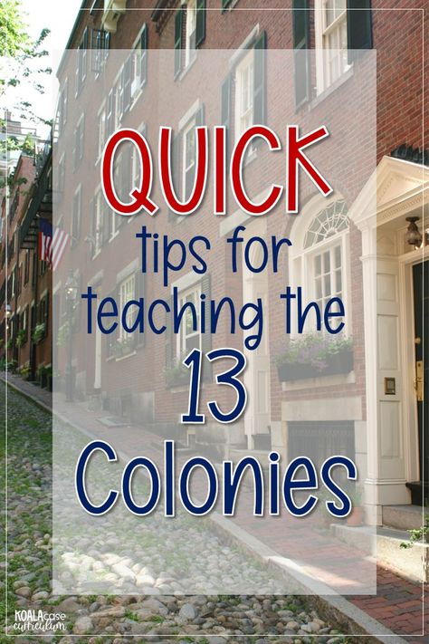 13 Colonies Activities, Middle School Social Studies Classroom, Middle School Social Studies, The 13 Colonies, Historical Thinking, Fifth Grade Resources, Thirteen Colonies, 4th Grade Social Studies, 13 Colonies