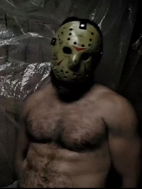 Jason Voorhees Without Mask, Chubby Boyfriend, Jason Horror, Jason Vorhees, Jason Mask, Chubby Guy, Creepy Guy, Horror Villains, Muscle Hunk