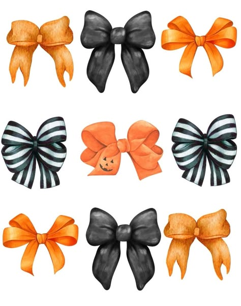 Halloween Bow Wallpaper, Cute Painted Pumpkin Ideas, Summer Prints Wallpaper, Autumn Phone Wallpaper, Bow Drawing, Halloween Wallpaper Iphone Backgrounds, Bow Clipart, Halloween Wallpaper Cute, Bow Wallpaper