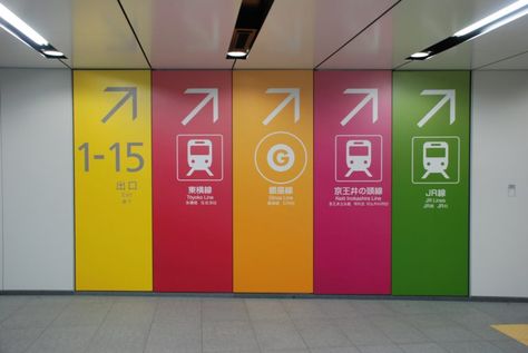 11 Crucial Tips for Traveling to Japan - Eternal Arrival Train Station Graphic Design, Train Station Signage, Train Signage, Metro Signage, Cool Toilets, Shibuya Station, Way Finding Design, Tokyo Metro, Traveling To Japan