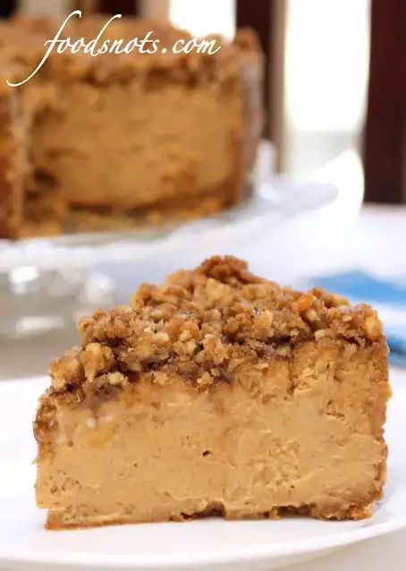 Pumpkin Walnut Cheesecake - Recipe Snobs Walnut Cheesecake, Walnut Cheese, Something To Post, Back To Business, Walnut Recipes, Thanksgiving Food, Sweet Pastries, Cheesecake Recipe, Pumpkin Cheesecake