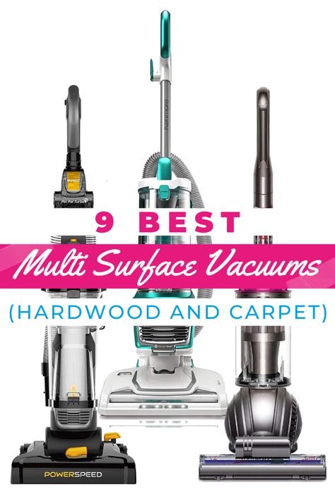 Do you hardwood and carpet in different parts of your home? We sympathize with your struggle to use just one vacuum. That's why we recommend these 9 best multi-surface vacuums for your home. Couch Vacuum Cleaner, Best Vaccum Cleaner For Home, Best Vacuum For Hardwood Floors, Vacuum Cleaner Storage, Best Vacuum Cleaner, Best Cordless Vacuum, Folding Hacks, Floor Washer, Tile Carpet