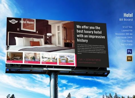 Billboard Design Ideas, Modern Powerpoint Design, Billboard Template, Mom Pregnancy Announcement, Billboard Design, Editing Tools, Ideas Pictures, Hotel Design, Powerpoint Design