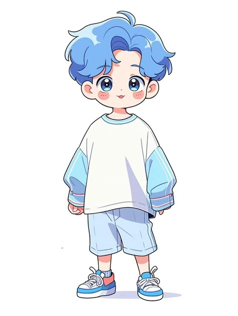 V Chibi, Chibi Boy, Children Sketch, Boy Illustration, Chibi Characters, Anime Child, Chibi Drawings, Art Drawings For Kids, Cartoon Character Design