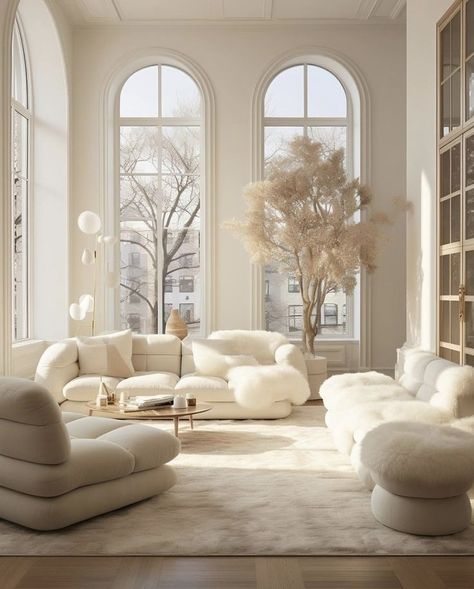 White Living, White Living Room, Elegant Living Room, Elegant Living, Dream House Interior, White Furniture, Living Room Inspo, A Living Room, Small Space Living