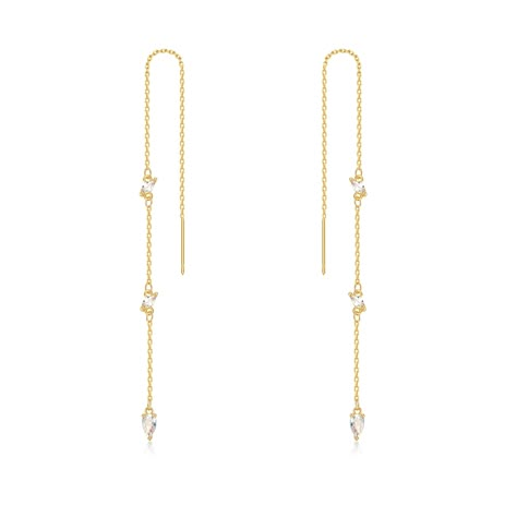 PRICES MAY VARY. Fade-Resistant Threader Earring : Our threader earrings are designed to last, with high-quality materials that resist fading and wear. Specification：5.1in length*0.1in width featuring real gold plating that is free from harmful chemicals link earring Versatile Style: Whether you're dressing up for a special occasion or just looking to add a touch of elegance to your everyday look, these threader earrings are the perfect choice. Perfect Choice: Classic design suitable for women o Hoco Gold Jewelry, Gold Dangly Earrings, Hoco Earrings, Formal Jewelry Gold, Threading Earrings, Tiktok Clothes, Good Earrings, Earrings Gold Long, Homecoming Jewelry