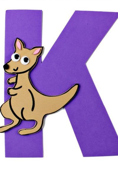 Letter of the Week Letter Craft! K is for Kangaroo K Is For Kangaroo, Letter Craft, Letter Ideas, Letter Of The Week, Sign Ideas, Letter A Crafts, Free Printables, Kangaroo, Must Haves