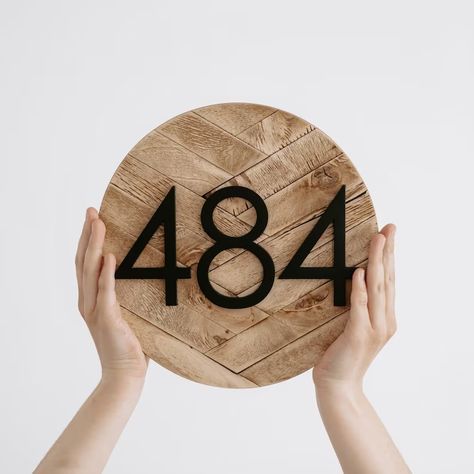 House Number Plaque Address Sign House Number Different - Etsy Round House Number Sign, Street Name Sign, House Address Sign, Address Signs, Address Plaques, House Number Plaque, House Number Sign, Number Sign, Address Plaque