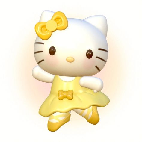 3d Sanrio, Sanrio Icons, Hello Kitty Pfp, Kitty Pfp, Word Decor, Hello Kitty Themes, Yellow Theme, Hello Kitty Coloring, Boy And Girl Best Friends