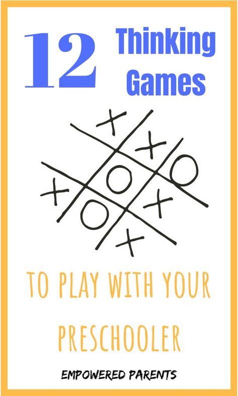 Children don’t magically develop critical thinking skills in elementary/primary school. Instead, the learning that happens in the preschool years has a big impact on their entire schooling career. Play these fun games with your children and develop their thinking skills now! #thinkinggames #thinkingskills #empowerdparents Homeschooling Toddlers, Homeschooling Activities, Memory Activities, Teaching Critical Thinking, Listening Activities, Homeschooling Preschool, Thinking Games, Cognitive Activities, Critical Thinking Activities