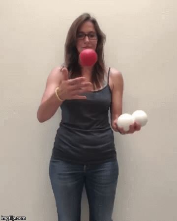 Woman Demonstrates Mesmerizing Juggling Trick Style, sneakers, art, design, news, music, gadgets, gear, technology, vehicles. Tings we drool about. Weird Woman, Sneakers Art, Music Gadgets, How To Juggle, Easy Magic Tricks, Crazy Women, 3d Cnc, Style Sneakers, Web Magazine