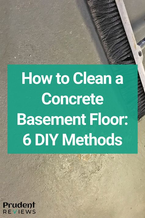 How to Clean a Concrete Basement Floor (6 DIY Methods) Diy Concrete Floors Indoor Basement, Cleaning Basement, Clean Garage Floor, Mold In Basement, Cleaning Concrete Floors, Seal Concrete Floor, Concrete Basement Floors, Leaking Basement, Concrete Basement