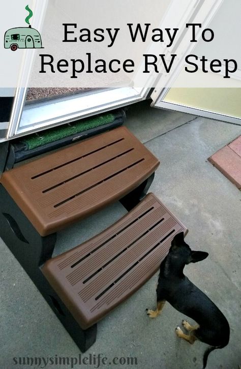 Camper Steps, Rv Mods, Rv Camping Tips, Camper Hacks, Rv Repair, Diy Rv, Camper Makeover, Camper Living, Rv Interior