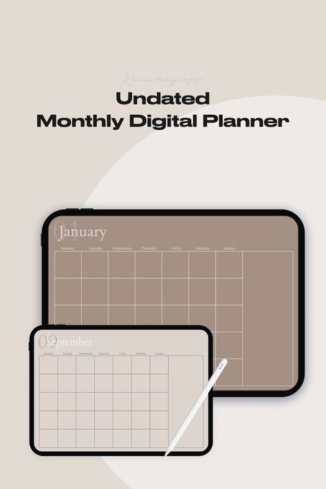 Study Guide Template, Digital Bujo, Digital Planner For Goodnotes, Planner For Goodnotes, Notability Planner, Undated Digital Planner, Planner Minimalist, Calendar Monthly, Study Techniques