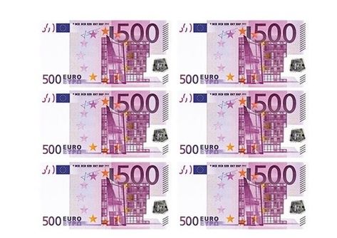 Euro Banknotes Money, 500 Euro Money, Fake Money Printable, Printable Play Money, Handmade Gift Boxes, Banknotes Money, 500 Euro, Money Printables, Fake Money