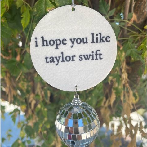 I hope you like Taylor swift air freshener car charm swiftie me… Chritmas Lights, Taylor Swift Car, Olive Painting, Taylor Swifr, Disco Ball Hanging, Swift Car, Taylor Swift Christmas, Air Freshener Car, Car Hangers