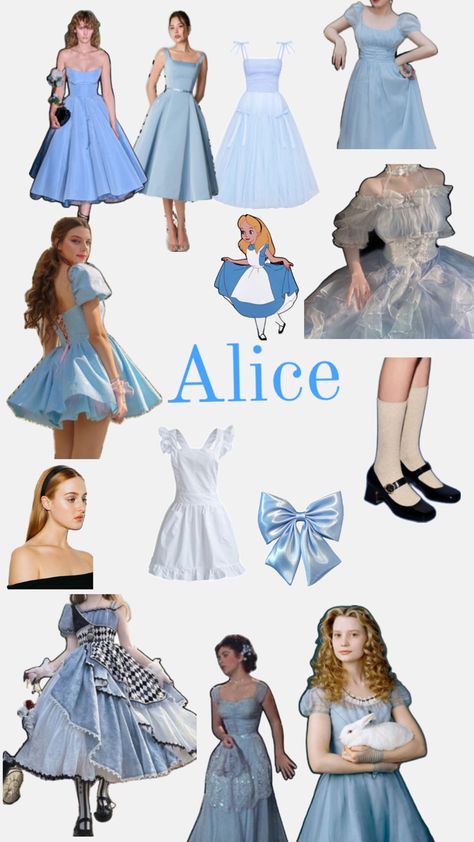 World Book Day Outfits, Alice Halloween, Alice In Wonderland Outfit, Alice Costume, Alice Cosplay, Cute Group Halloween Costumes, Alice In Wonderland Dress, Classy Halloween Costumes, Book Day Costumes