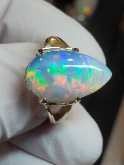 Natrual Opal Ring, Ethiopian Opal Pear Shape Ring, 925 Sterling Silver Opal Ring | eBay Wedding Opal Ring With Ethiopian Opal Birthstone, Vintage Opal Rings, Silver Ethiopian Opal Ring, Silver Ethiopian Opal Ring With Gemstone, Elegant Ethiopian Opal Ring, Hallmarked, Pear Shape Ring, Opal Ring Vintage, Sterling Silver Opal Ring, Natural Opal Ring