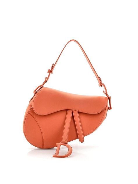 Christian Dior Leather Shoulder Bag Size: One Size Bags - used. 100% Leather | Christian Dior Leather Shoulder Bag: Orange Bags Dior Orange Bag, Orange Bag Aesthetic, Orange Wishlist, Orange Bags, Dior Purse, Christian Dior Bag, Dior Aesthetic, Orange Purse, Goyard Bag