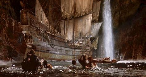 The Inferno, from the goonies Goonies Wallpaper, Goonies Pirate Ship, Pirate Ship Tattoos, Los Goonies, Goonies Movie, Goonies 1985, The Goonies, Josh Brolin, Ghost Ship