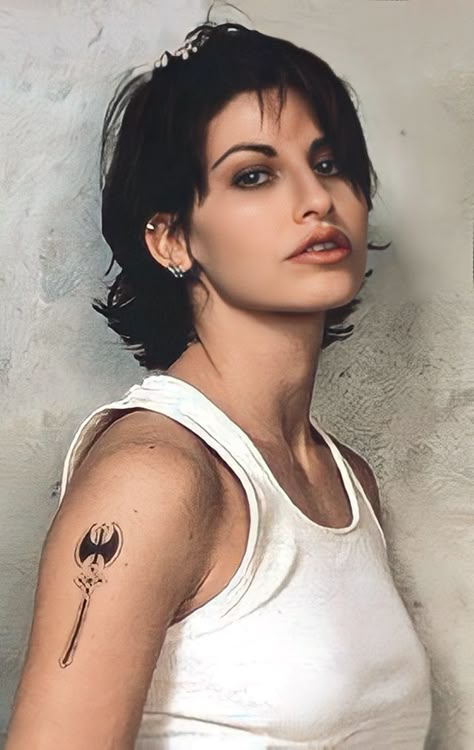 corky bound 1996 |   couple tattoos ideas Corky Bound 1996, Bound 1996, Couple Tattoos Ideas, Shortish Hair, Masc Women, Gina Gershon, Red Hair Woman, Custom Tattoo Design, Aesthetic Women