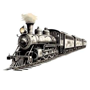 locomotive,steam,train,wagon,old,trip,commerce,isolated,delivery,box,vintage,railway,antique,engine,railroad,transport,transportation,express,coal,machinery,carriage,mechanism,retro,smoke,adventure,industrial,tank,heavy,industry,depot Vintage Train Drawing, Old Trains Steam Locomotive, Train Wagon, Locomotive Illustration, Train Png, Train Clipart, Diesel Train, Vintage Diesel, Locomotive Engine