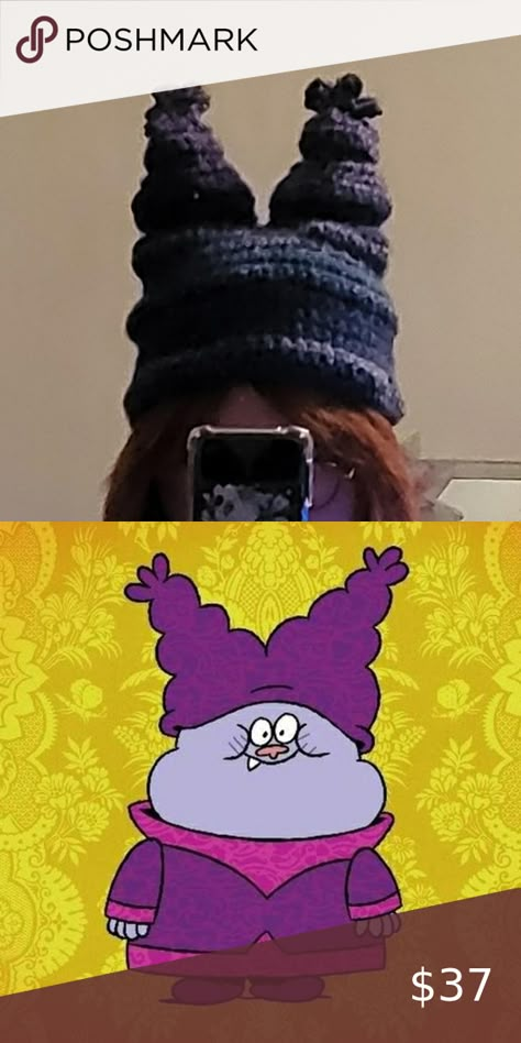 Crochet Chowder Hat Cartoon Network Chowder Cartoon Aesthetic, Chowder Crochet Hat, Chowder Hat Crochet Pattern, Crochet Chowder Hat, Chowder Hat Crochet, Chowder Hat, Chowder Cartoon, Dream Inspiration, Crochet Apparel