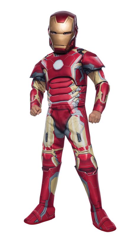 Avengers 2 Deluxe Iron Man Kids Costume - Mr. Costumes Iron Man Kids, Mom Costumes, New Iron Man, Ironman Costume, Avengers Costumes, Avengers 2, Iron Man Avengers, Avengers Birthday, Avengers Age