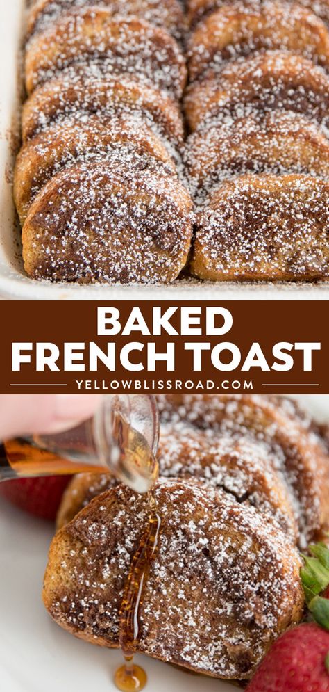 Overnight Baked French Toast, Crockpot French Toast, Christmas Casserole, Baked French Toast Casserole, French Toast Casserole Overnight, Baked French Toast, Overnight French Toast, Toast Casserole, Breakfast And Brunch