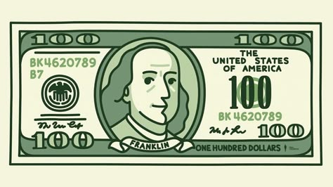 $100 Bill, Make 100 A Day, 100 Dollar Bill, Money Bill, Money Design, Play Money, 100 Dollar, Dollar Bill, Business Finance