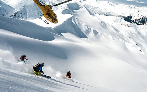 Everything you need to know before going heli-skiing Ski Canada, Best Places In The World, Heli Skiing, Whistler Blackcomb, Powder Skiing, Tikal, Places In The World, Winter Sport, Snow Skiing