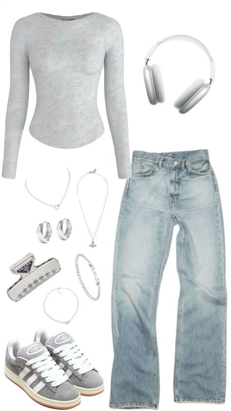 Basic Y2k Outfits, Outfit Tips, Simple Outfits For School, Mode Zara, College Fits, Casual Preppy Outfits, Outfit Inspo Casual, Trendy Outfits For Teens, Cute Lazy Day Outfits