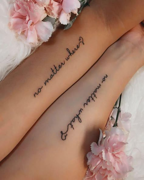 Unique Mother Daughter Tattoos, Aunt Tattoo, Mother Daughter Tattoo Ideas, Niece Tattoo, Daughter Tattoo Ideas, Mother Daughter Tattoo, Cousin Tattoos, Maching Tattoos, Matching Friend Tattoos