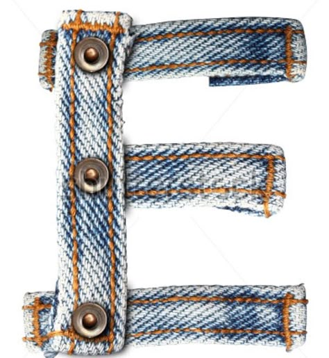 Denim Letters, I Letter Images, Sewing Letters, E Alphabet, Textured Lettering, E Letter, Alphabet E, Alphabet Photography, Denim Texture