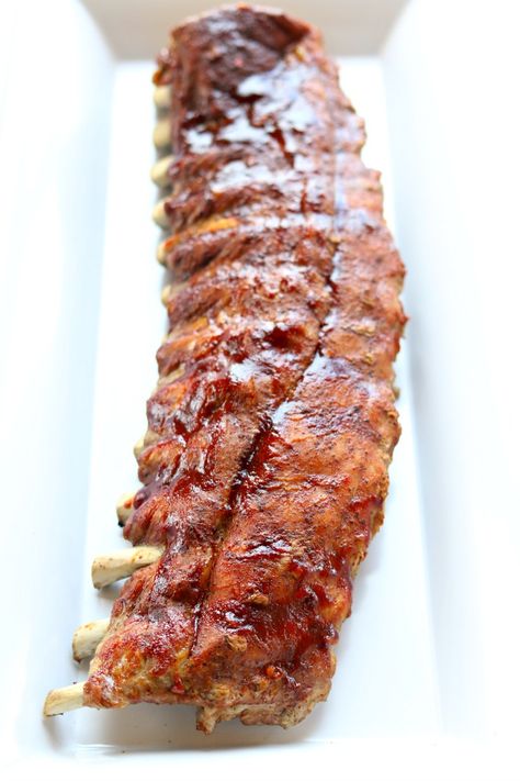 Instant Pot/Slow Cooker St Louis Style Ribs–the best (and easiest) ribs that you can make at home. Fork tender meat that practically falls off the bone. The ribs are seasoned with a dry rub, either pressure cooked or slow cooked, glazed with barbecue sauce, and then stuck under the broiler. Instant Pot Ribs Recipe, St Louis Ribs, Slow Cooker Meat, Baby Back Pork Ribs, Instant Pot Slow Cooker, Ip Recipes, Slow Cooker Meat Recipes, Instant Pot Pork, Slow Cooked Meals