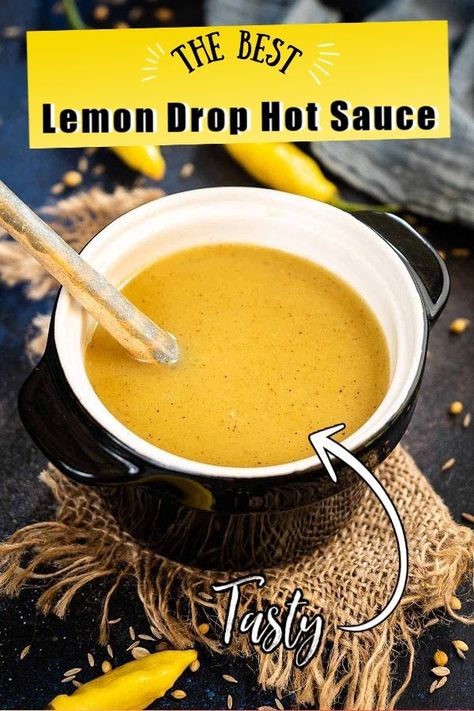 Lemon Drop Hot Sauce (Aji Limon Hot Sauce) is a delicious condiment made using Peruvian Aji Limon peppers. Use it to spice up your recipes, or serve it as a dip. Here is how to make it. Super Chili Peppers, Pear Hot Sauce, Lemon Drop Hot Sauce, Lemon Drop Pepper Hot Sauce, Garlic Hot Sauce Recipe, Hot Lemon Pepper Sauce, Lemon Drop Pepper Recipe, Lemon Drop Pepper, Garlic Hot Sauce