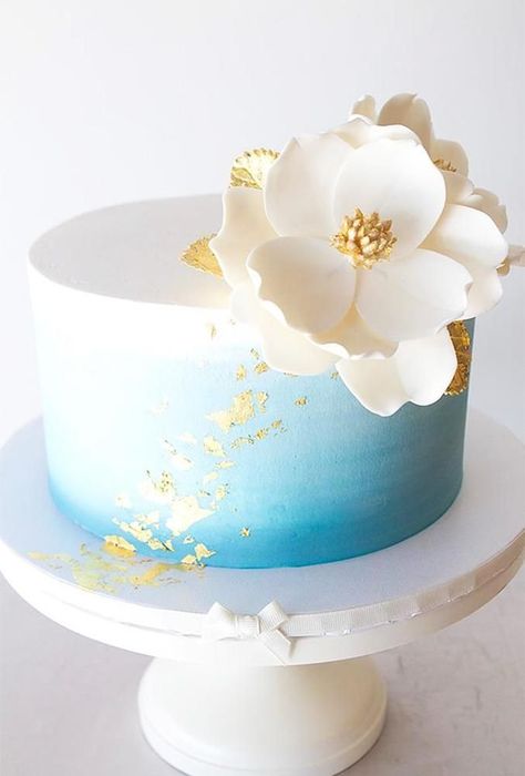 33 Exquisite Mini Wedding Cakes For Your Inspiration ❤ mini wedding cakes tender white blue cake The Pastry Studio #weddingforward #wedding #bride Blue And White Cake, White Cake, Appetizer, Wedding Cake, Wedding Cakes, Pastry, Blue And White, Reading, Cake