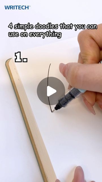 Drawing For Artist, Pencil Art Drawings Doodles, Drawing Designs For Journal, Easy Fun Drawing Ideas, Cute Easy Drawings With Color, Doodle Art Tutorial Step By Step, Flower Drawing With Pen, Beach Doodle Art, Black Marker Art Simple