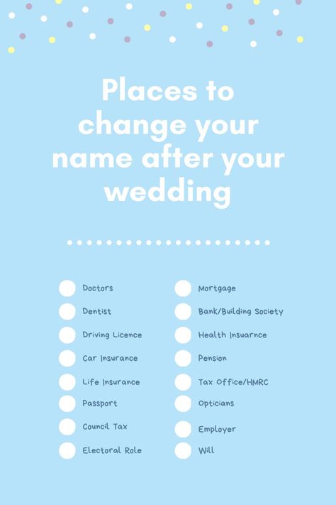 Wedding Name Change, Name Change Checklist, Preparing For Marriage, Changing Your Name, English Wedding, Amazing Weddings, Wedding Name, Name Change, Planning Tips