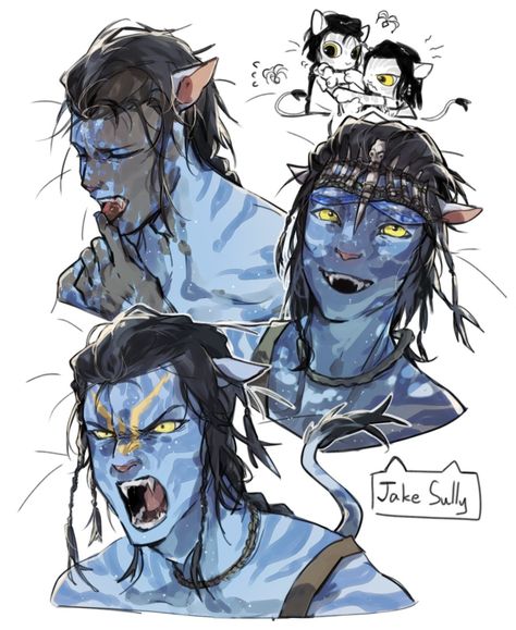 Avatar Cameron, Jake Sully, Blue Avatar, Avatar Picture, Arte Alien, Avatar Cartoon, Avatar Fan Art, Pandora Avatar, Avatar Movie