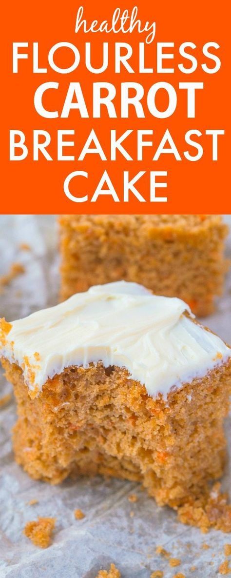 Carrot Breakfast, Keto Carrot Cake, Cake Flour Recipe, Flourless Baking, Flourless Desserts, Breakfast Cake Recipes, Ideas For Breakfast, Cake For Breakfast, Baked Carrots