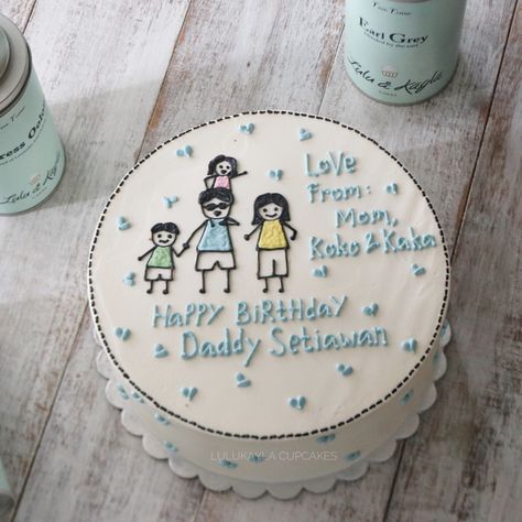 Birthday Cake For Father Ideas, Happy Birthday Dad Cake, Birthday Cake For Papa, Simple Anniversary Cakes, Tart Mini, Mother Birthday Cake, Birthday Cake For Father, Dad Birthday Cakes