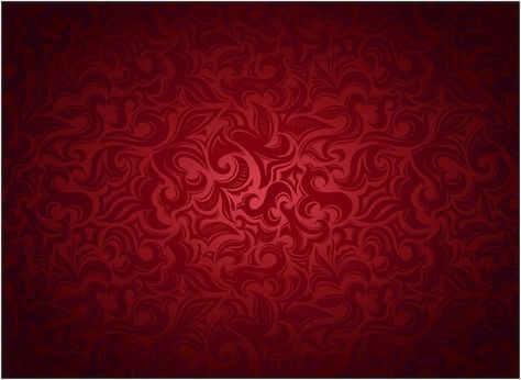 Damask vintage red background with flora... | Premium Vector #Freepik #vector #royal-wallpaper #damask-background #royal-texture #rococo Gothic Baroque, Royal Background, Gold And Black Background, Red Damask, Style Royal, Floral Elements, Texture Vector, Baroque Style, Royal Red