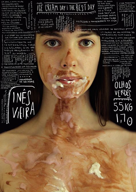 Sagmeister Inspired Poster by Inês Vieira, via Behance Stefan Sagmeister Poster, Sagmeister And Walsh, Mises En Page Design Graphique, Stefan Sagmeister, Typo Design, Contemporary Graphic, Hand Lettering Inspiration, Artist Models, Graphic Design Layouts