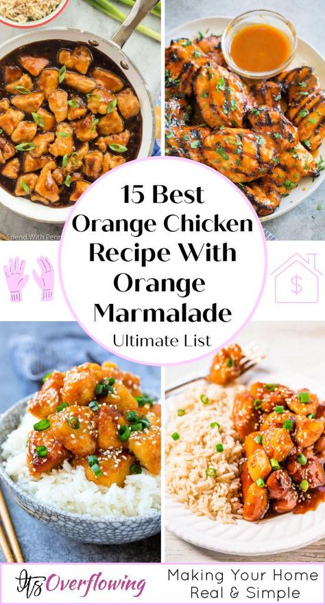 Chinese Orange Chicken with Orange Marmalade Bbq Sauce Chicken Breast, Best Orange Chicken Recipe, Best Orange Chicken, Baked Boneless Pork Chop Recipes, Orange Juice Chicken, Orange Marmalade Chicken, Gluten Free Orange Chicken, Marmalade Chicken, Baked Orange Chicken